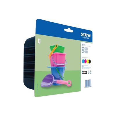 5014047567186-Brother LC221 - Pack de 4 - noir, cyan, magenta, jaune - cartouche d'encre originale-P_79409598_1-0