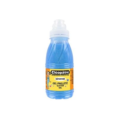 3134725009622-Cléopâtre NÉFERTARI - Peinture gel à paillettes - bleu - 250 ml-P_79412765_1-0