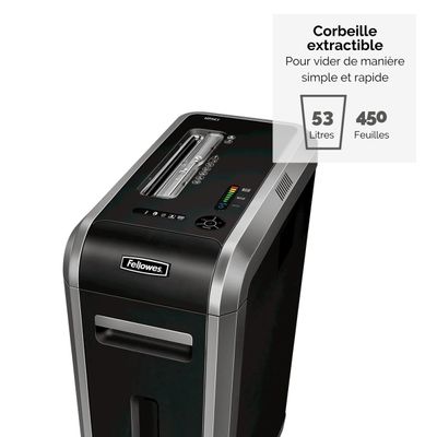 0043859628032-Fellowes Powershred 125Ci - destructeur de documents coupe croisée - 20 feuilles - Corbeille 53-P_79419175_11-4