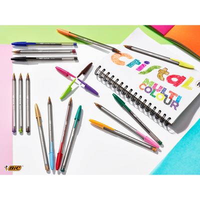 3086123270565-BIC Cristal Fun - Stylo à bille - rose - 0.6 mm-P_79421755_6-5