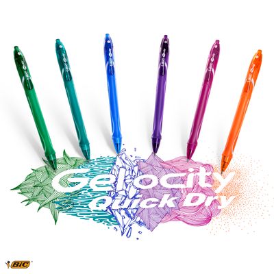 3086123457591-Bic Gelocity QuickDry - Roller - 0,7 mm - rouge-P_79429241_8-7