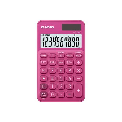 4549526700101-Calculatrice de poche Casio SL-310UC - 10 chiffres - alimentation batterie et solaire - rou-P_79429486_1-0