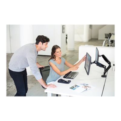 0043859716968-Fellowes Platinum series - Bras porte écran double jusqu'à 27'' par bras - facilement réglable -P_79431492_5-4