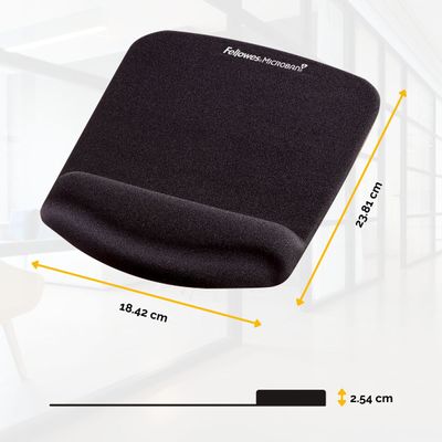 043859718917-Fellowes PlushTouch - Tapis de souris / repose-poignets ergonomique - noir - protection anti-bactérienne Microban - sur-P_79431493_4-1