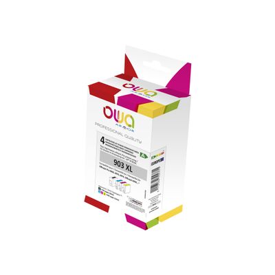 3112539724771-Cartouche compatible HP 903XL - pack de 4 - noir, cyan, magenta, jaune - Owa K10451OW -P_79433186_1-0