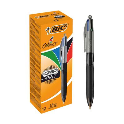 2012349435854-BIC 4 Couleurs Grip Pro - 12 Stylos à bille 4 couleurs-P_79433906_1-0