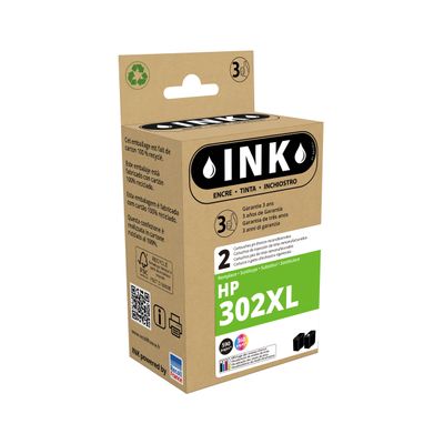 8720282008861-Cartouche compatible HP 302XL - pack de 2 - noir, cyan, magenta, jaune - ink-P_79434181_1-0