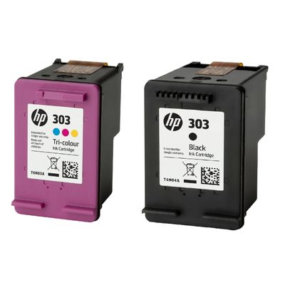 0192545863971-HP 303 - Pack de 2 - noir et 3 couleurs - cartouche d'encre originale (3YM92AE)-P_79436687_4-1