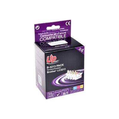3584770907228-Cartouche compatible Brother LC3213 - Pack de 4 - noir, cyan, magenta, jaune - Uprint-P_79437213_2-1