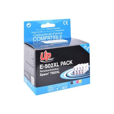 3584770907280-Cartouche compatible Epson 502XL Jumelles - pack de 4 - noir, cyan, magenta, jaune - Uprint-P_79440468_1-0