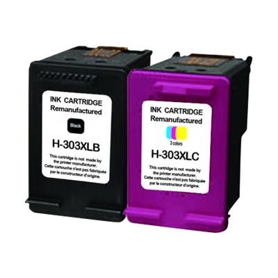 3584770899783-Cartouche compatible HP 303XL - pack de 2 - noir, cyan, magenta, jaune - Uprint-P_79442796_1-0