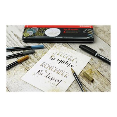 4006381530132-STABILO Pen 68 Metallic - Feutre métallisé 1,4 mm - argent-P_79443911_2-1