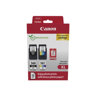 8714574679402-Canon PG-560XL/CL-561XL - Pack de 2 - noir, couleur (cyan, magenta, jaune) - cartouche d'en-P_79444066_1-0
