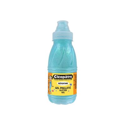 3134725013445-Cléopâtre NÉFERTARI - Peinture gel à paillettes - bleu glacé - 250 ml-P_79444633_1-0