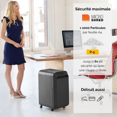 0043859751556-Fellowes Powershred LX221 - destructeur de documents coupe croisée microparticules - 20 feuill-P_79445443_14-11