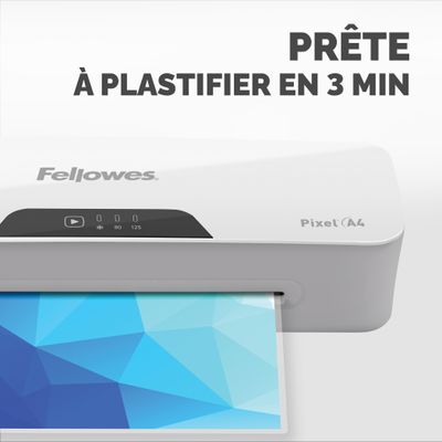 043859753215-Fellowes Pixel - Plastifieuse A4 - de 80 à 125 microns, à chaud et à froid - anti-bourrag-P_79445446_2-1
