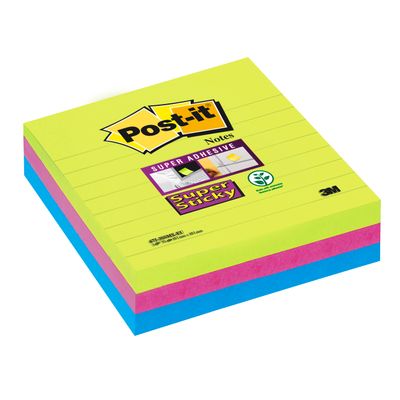 0051141906119-Post-it - 3 Blocs notes Super Sticky - grand format 101 x 101 mm--0