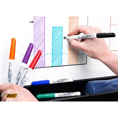 3086123002050-BIC VELLEDA 1741 - Marqueur effaçable - pointe ogive - vert--3