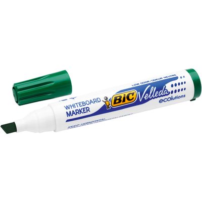 3086129999682-BIC VELLEDA 1751 - Marqueur effaçable - pointe biseau - vert--1