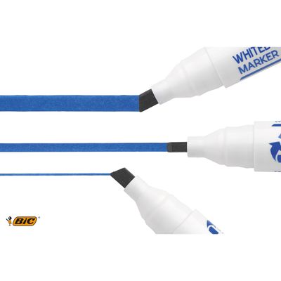 3086129999682-BIC VELLEDA 1751 - Marqueur effaçable - pointe biseau - vert--3