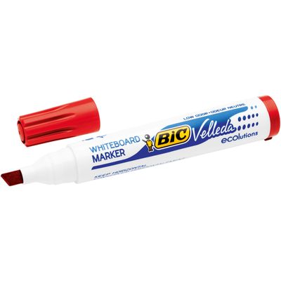 3086129999675-BIC VELLEDA 1751 - Marqueur effaçable - pointe biseau - rouge--1
