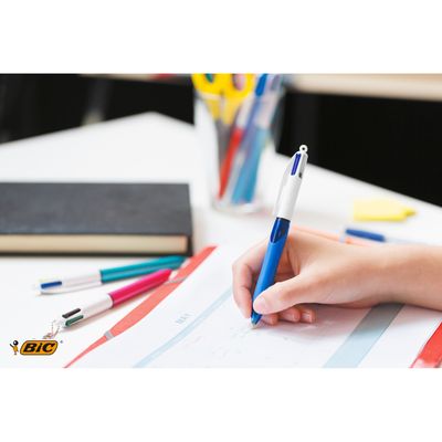 0400793511255-BIC 4 Couleurs Grip - Stylo à bille 4 couleurs - noir, rouge, bleu, vert - rétractable--4