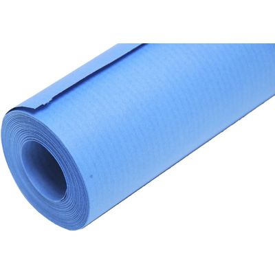 3065501957137-Clairefontaine - Papier cadeau kraft - 70 cm x 10 m - 65 g/m² - bleu--0