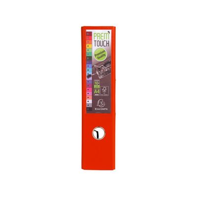3130630533450-Exacompta Prem'Touch - Classeur à levier - Dos 80 mm - A4 Maxi - pour 715 feuilles - rouge--1
