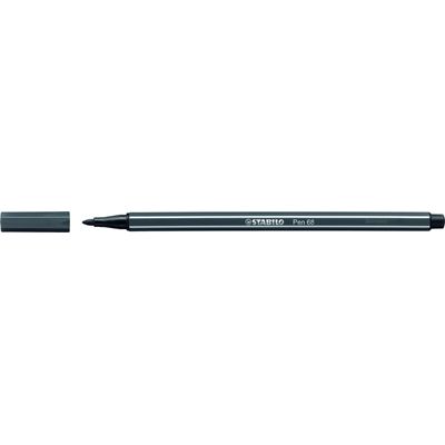 4006381333559-STABILO Pen 68 - Feutre pointe moyenne - gris froid foncé--0