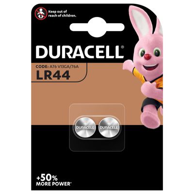 5000394504424-DURACELL LR44 - 2 piles boutons spéciales - 1,5V--0
