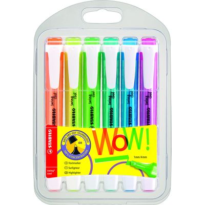 4006381467285-STABILO Swing cool - Pack de 6 surligneurs - couleurs assorties--0