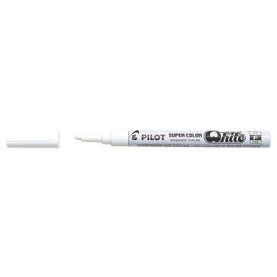 4902505088018-Pilot Super Color - Marqueur permanent - pointe fine - blanc--0