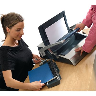 0043859522262-Fellowes Galaxy-E 500 - machine à relier / relieuse perforeuse éléctrique - perfore 25 feuilles - re--7