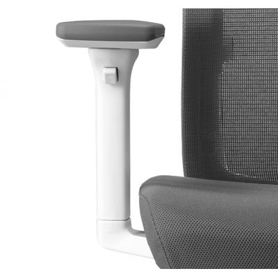3700339878284-Paire d'accoudoirs fixes pour fauteuil CHARLIE - blanc--1