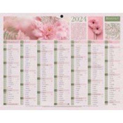 3592930026719-Bouchut Fleurs - Calendrier bancaire 7 mois par face - 21 x 26,5 cm--0