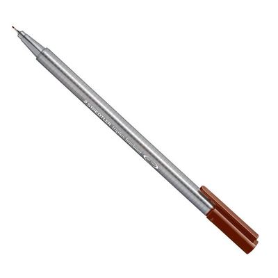 4007817334379-STAEDTLER triplus 334 - Feutre fin - 0.3 mm - marron van dyck--0