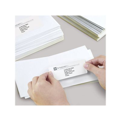 3266550260142-Avery - 1400 Étiquettes adresse blanches - 99,1 x 38,1 mm - Impression laser - réf L7163-100--1