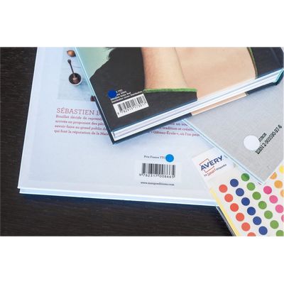 5014702026287-Avery - 490 Pastilles adhésives - bleu - diamètre 8 mm--3