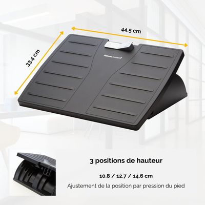 0043859487219-Fellowes Office Suites - Repose-pieds réglable anti-bactérien Microban - surface antidérapante--1