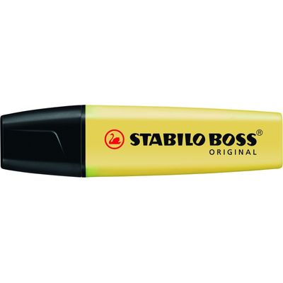 4006381492416-STABILO BOSS ORIGINAL Pastel - Surligneur - crème de jaune--0