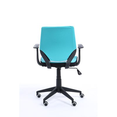 3760185028233-Fauteuil de bureau NEWTON - accoudoirs fixes - Turquoise--4