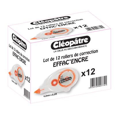 3134725013728-Cléopâtre - Pack de 12 rollers de correction - 4,2mm x 8,5m--0