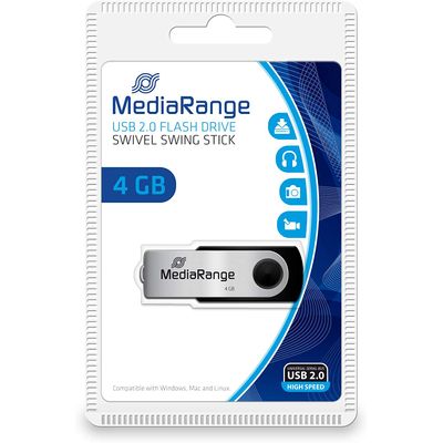 4260057124807-MediaRange USB Flexi-Drive - clé USB 4 Go - USB 2.0--0