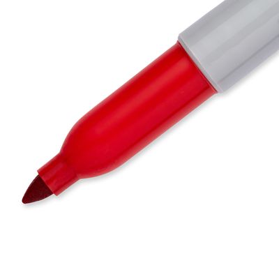 2012349432136-Sharpie - Pack de 12 marqueurs permanents - pointe fine - rouge--2
