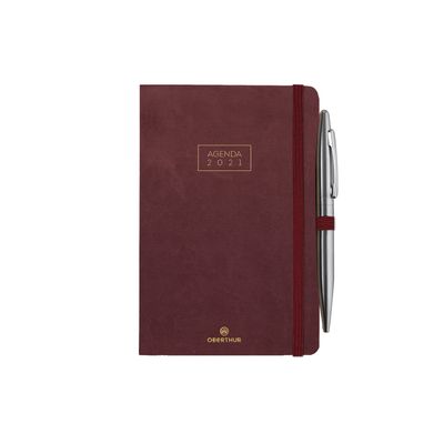 3664447085920-Eton - Agenda de poche - 1 semaine sur 2 pages - 11,5 x 16 cm - disponible dans différentes couleurs ---1