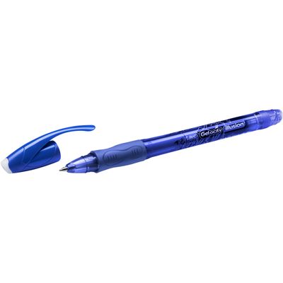 3086123425958-Bic Gelocity Illusion - Roller effaçable - 0,7 mm - bleu--1