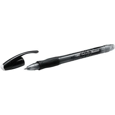 3086123425965-Bic Gelocity Illusion - Roller effaçable - 0,7 mm - noir--1