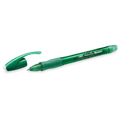 3086123425989-Bic Gelocity Illusion - Roller effaçable - 0,7 mm - vert--1