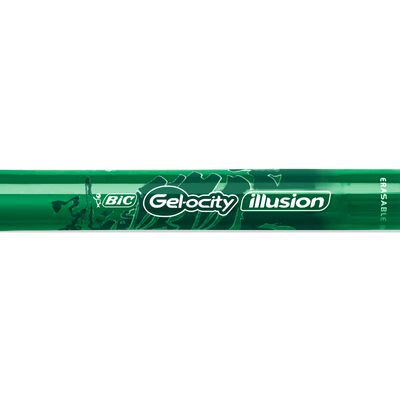 3086123425989-Bic Gelocity Illusion - Roller effaçable - 0,7 mm - vert--3