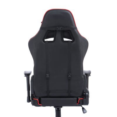 3760185028813-Fauteuil gamer SPORTING - accoudoirs réglables - noir et rouge--3